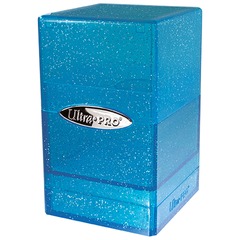 Ultra Pro Deck Box - Glitter Clear Blue Satin Tower