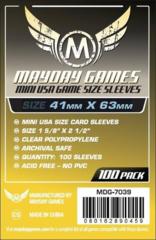 Mini USA Card Sleeves (41x63mm) (Pack of 100)