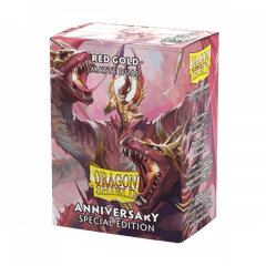 Dragon Shield Sleeves: Anniversary Special Edition Red Gold Dual Matte (Box of 100)