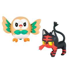 TOMY Pokemon - Rowlet vs Litten