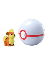 TOMY Pokemon - Growlithe + Premier Ball
