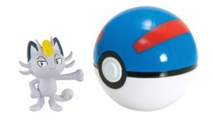 TOMY Pokemon - Alolan Meowth + Great Ball