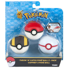 TOMY Pokemon - Coffret 3 Pokeball (Mousse) V.1