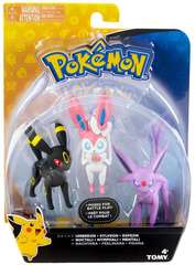 TOMY Pokemon - Umbreon + Sylveon + Espeon