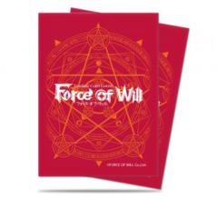 Red Card Back Standard Deck Protectors for Force of Will 65ct