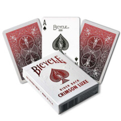 Cartes à Jouer Bicycle: Rider Back - Crimson Luxe