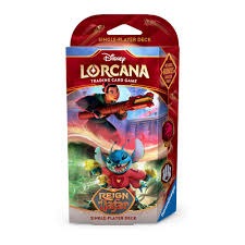 Disney Lorcana Reign of Jafar Starter Deck Ruby & Steel