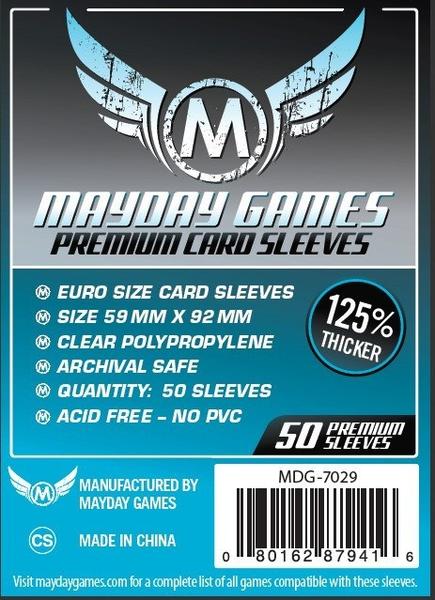Mayday Games - 59 x 92 Card Sleeves (Pack of 50)