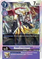 NeoDevimon - BT4-084 - C [Regionals Participant]