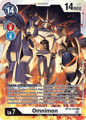 Omnimon - BT13-112 - SEC // BT13 – Contre le Chevalier Royal // BT13 - Versus Royal Knight