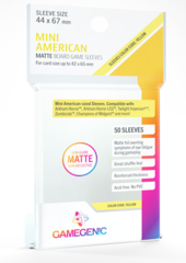 Gamegenic : Matte Board Game Sleeves - Mini Americain 50ct (42x65mm)