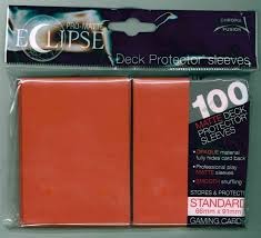 Pro-Matte Eclipse Deck Protector Sleeves- Orange