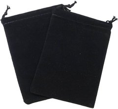 Cloth Dice Bag: Large Black