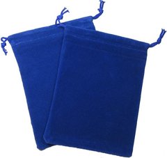 Cloth Dice Bag: Large Blue