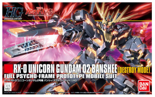 HGUC 1/144 #134 Banshee (Destroy Mode)