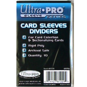 UP Card Sleeves Dividers 10PK