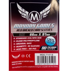 Mayday - Orange Backed Premium Card Sleeves 66mm X 91Mm 80Ct