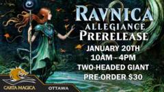 Ravnica Allegiance Prerelease - January 20th 10AM Two-Headed Giant