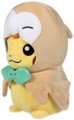Pikachu Disguised/Rowlet Plush ~15cm