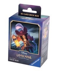 DISNEY LORCANA: THE FIRST CHAPTER: DECK BOX 80CT - CAPTAIN HOOK