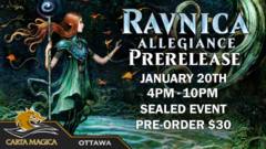 Ravnica Allegiance Prerelease - January 20th 4PM Sealed
