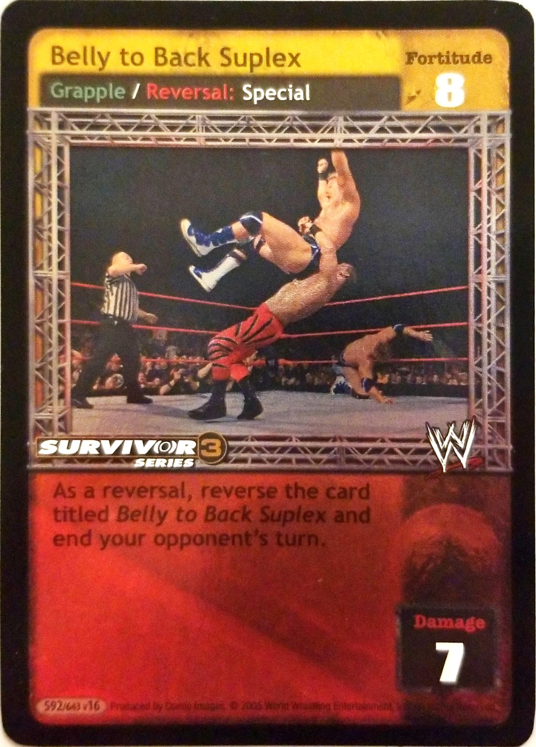 Belly to Back Suplex - WWE Raw Deal » Survivor Series 3 FOILS - Carte  Blanche Hobbies