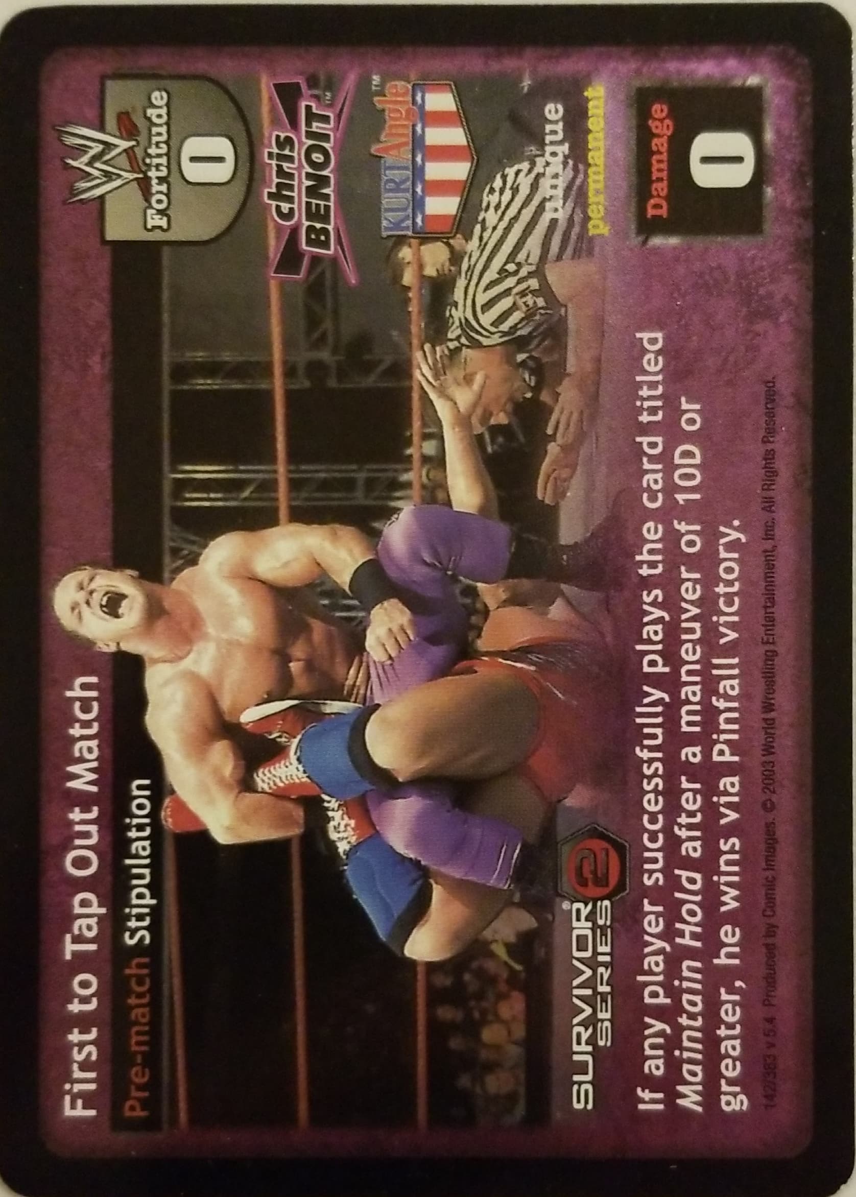 First to Tap Out Match - WWE Raw Deal » Superstar cards » Kurt Angle -  Carte Blanche Hobbies