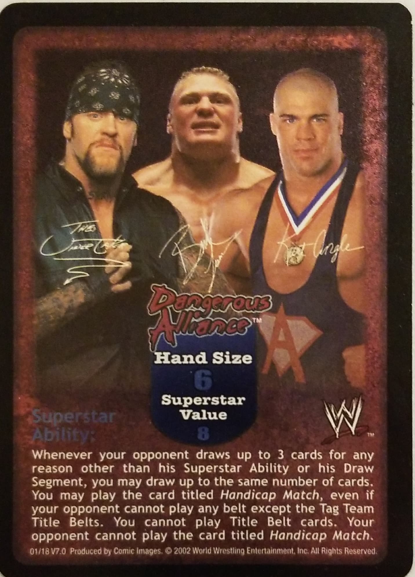 Dangerous Alliance face card - WWE Raw Deal » Superstar cards 