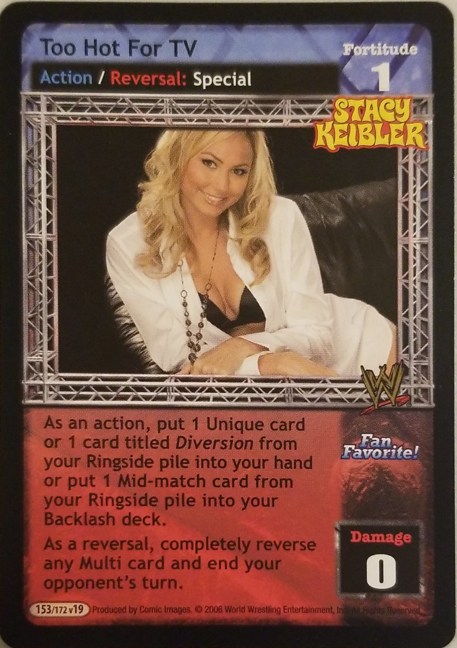 Too Hot For TV - WWE Raw Deal » Superstar cards » Stacy Keibler - Carte  Blanche Hobbies