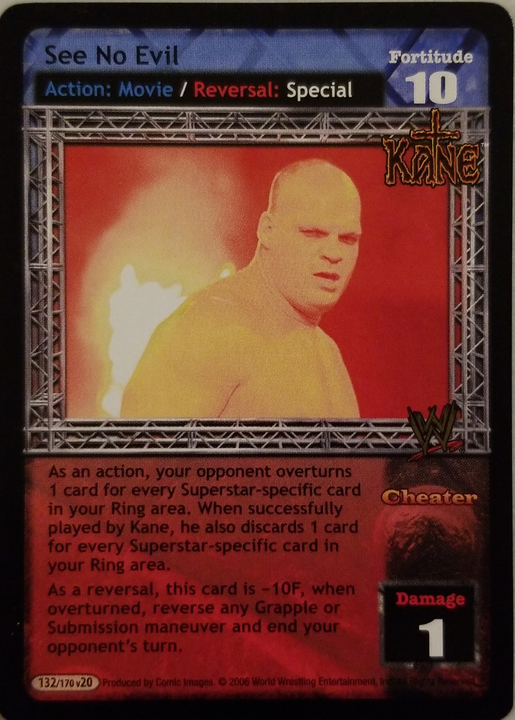 See No Evil - WWE Raw Deal » Superstar cards » Kane - Carte Blanche Hobbies