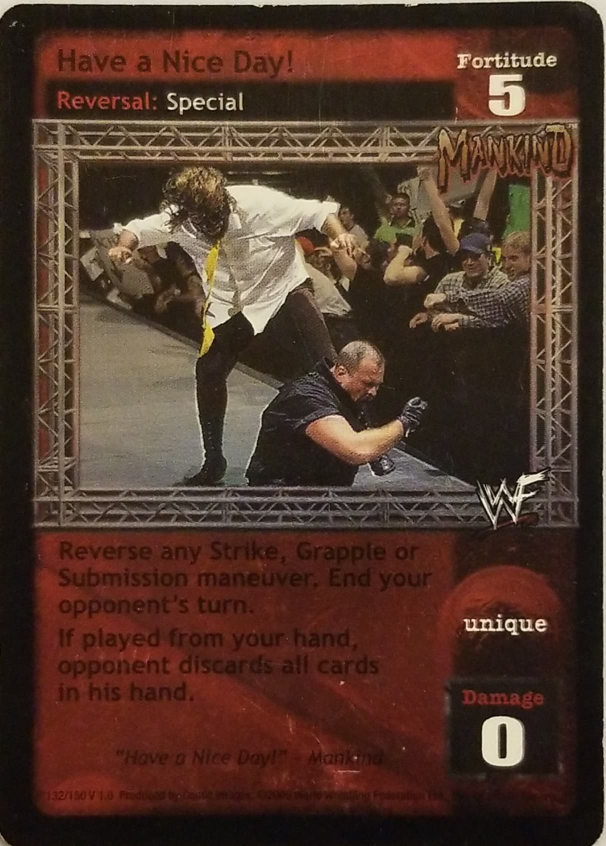 Have a Nice Day! - WWE Raw Deal » Superstar cards » Mankind - Carte Blanche  Hobbies