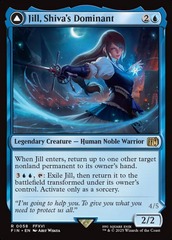 Jill, Shiva's Dominant // Shiva, Warden of Ice - Foil