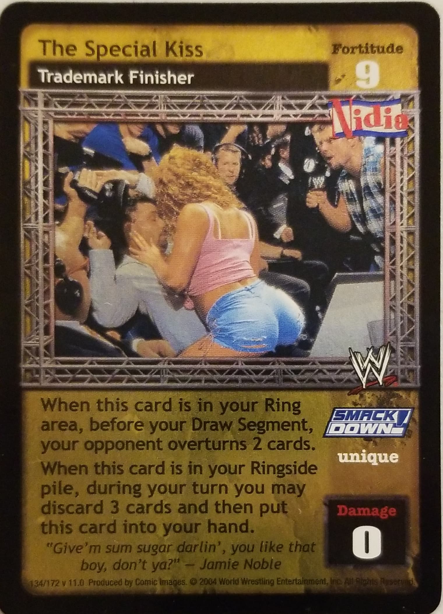 The Special Kiss - WWE Raw Deal » Superstar cards » Nidia - Carte Blanche  Hobbies