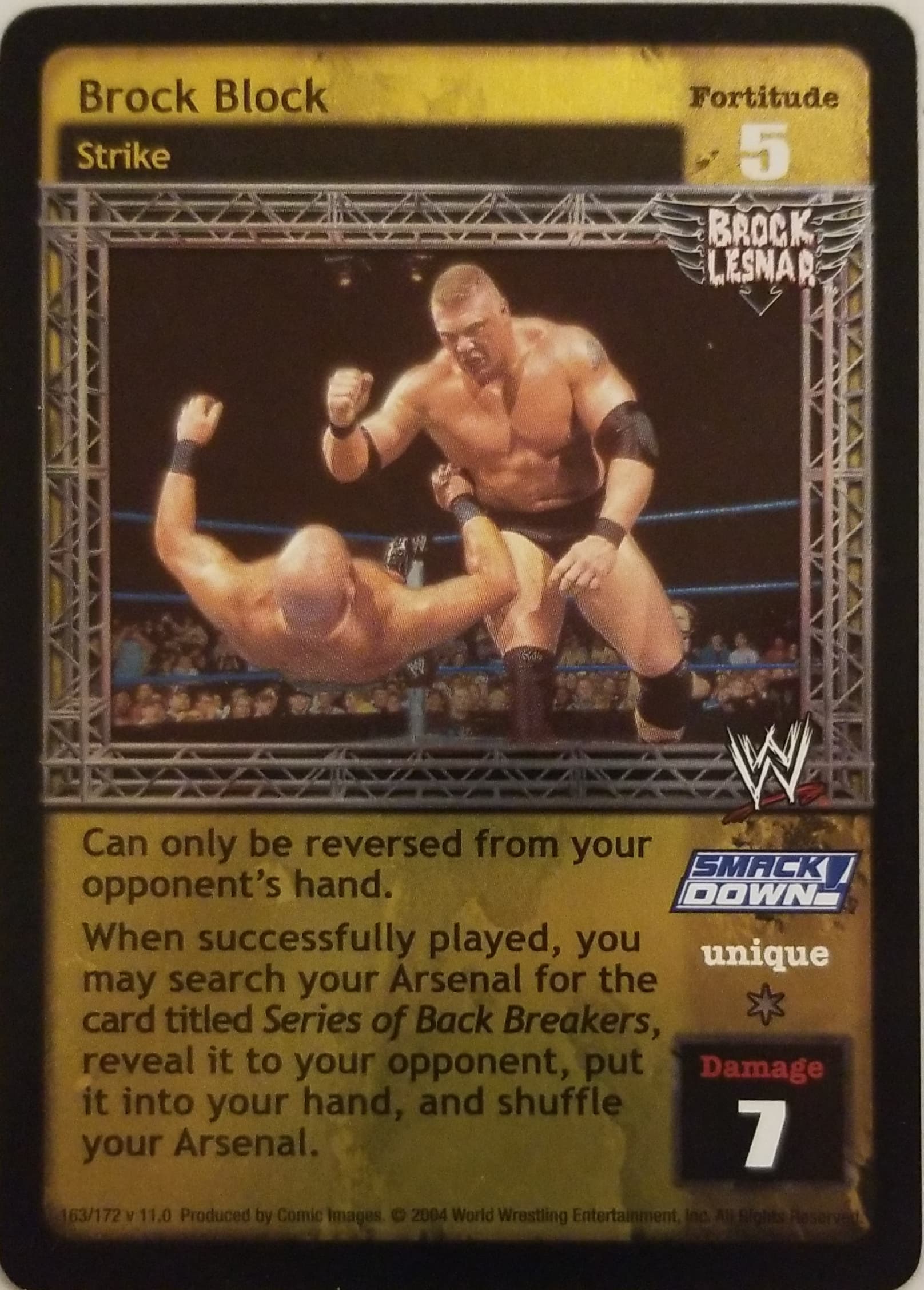 Brock Block - WWE Raw Deal » Superstar cards » Brock Lesnar - Carte Blanche  Hobbies