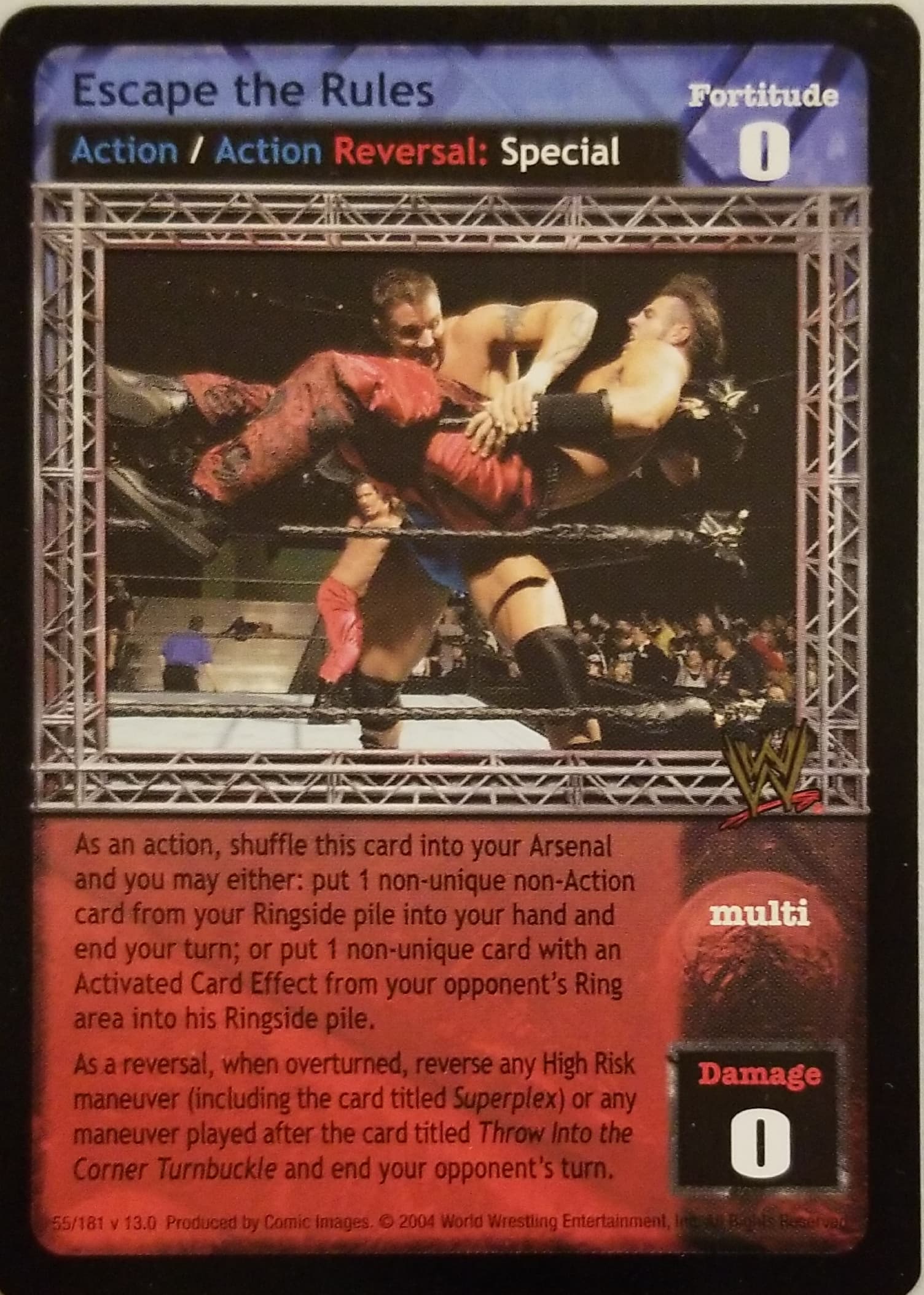 Escape the Rules - WWE Raw Deal » Actions - Carte Blanche Hobbies