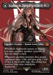 Sephiroth, Fabled SOLDIER // Sephiroth, One-Winged Angel (0382) - Foil - Borderless
