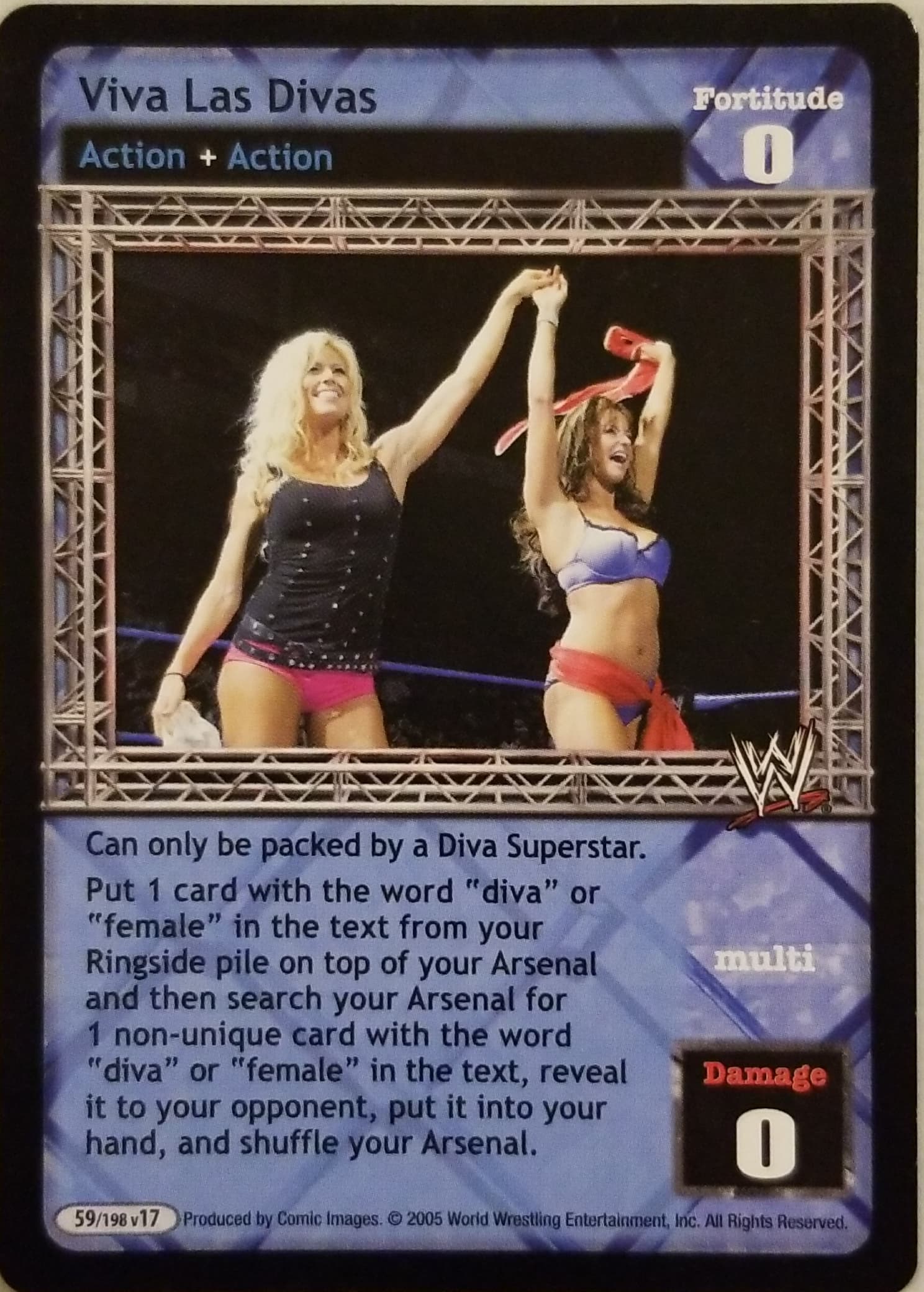 Viva Las Divas - WWE Raw Deal » Actions - Carte Blanche Hobbies