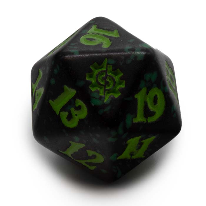 The Brothers War - D20 Spindown Life Counter - Green
