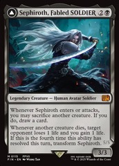 Sephiroth, Fabled SOLDIER // Sephiroth, One-Winged Angel - Foil