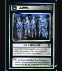 Lack of Preparation (2000 with Tribble)