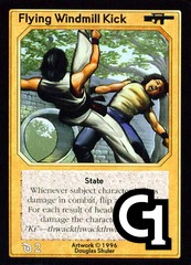 Flying Windmill Kick