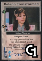 Delenn Transformed (signed by Mira Furlan) [Premier]