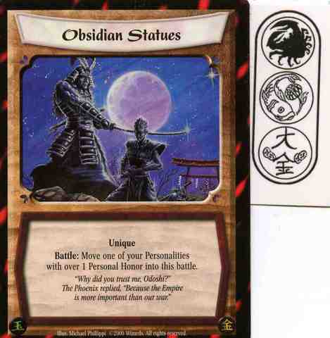 Obsidian Statues