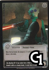 Greedo's Blaster Pistol (R) - Silver Stamped