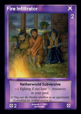 Fire Infiltrator, Netherworld Subversive