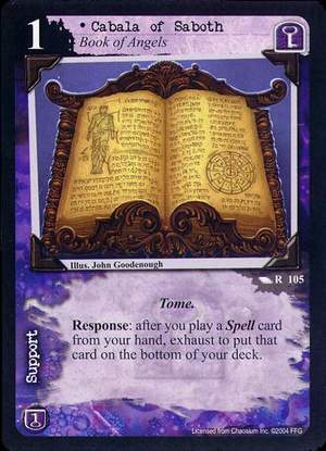 Cabala of Saboth, Book of Angels