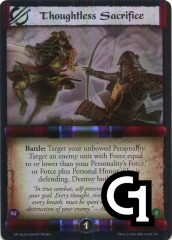 Thoughtless Sacrifice FOIL