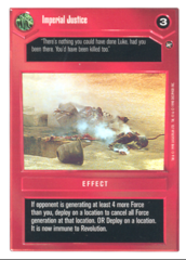 Imperial Justice [White Border]