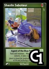 Shaolin Saboteur, Agent of the Blue Principle