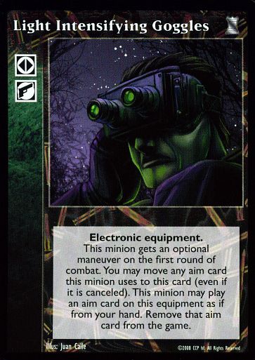Light Intensifying Goggles